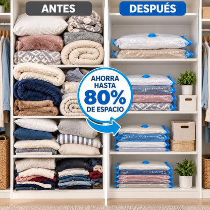 Pack x5 bolsas al vacío + Bomba de succión