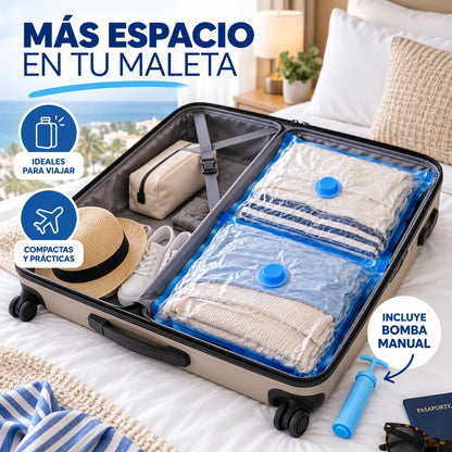 Pack x5 bolsas al vacío + Bomba de succión