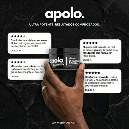 Bálsamo para Crecimiento de Barba Ultra Potente con Minoxidil 20% | 100mL 😍🦁